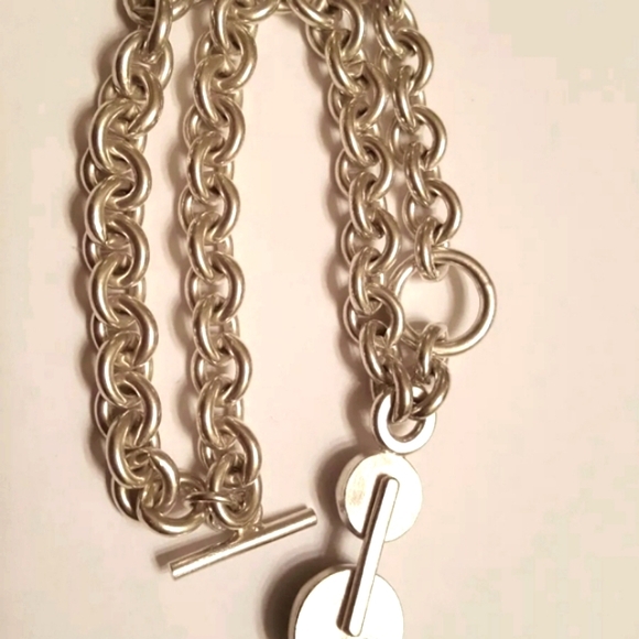 Rebecca Norman Modernist Double Link Chain Bracelet 7“